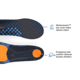 Superfeet Run Cushion Medium Arch Insoles features