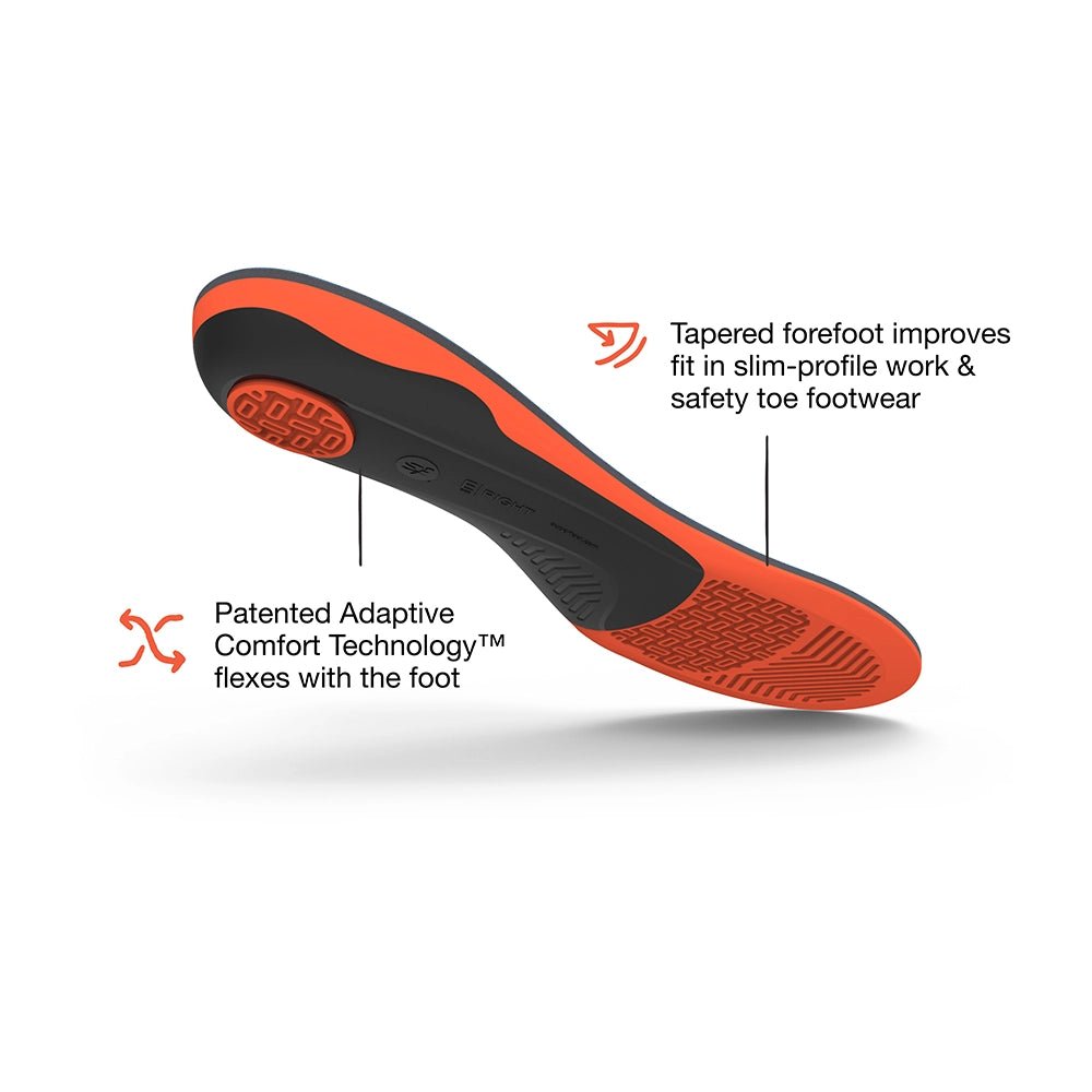 Superfeet Work Cushion Insoles bottom angle