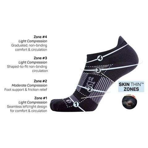 OS1st TA4 Thin Air Performance Socks compression zones