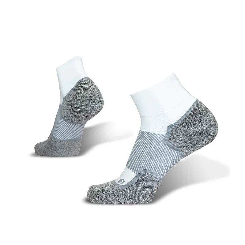 OS1st WP4+ Wellness Wide Socks - 1/4 Crew white