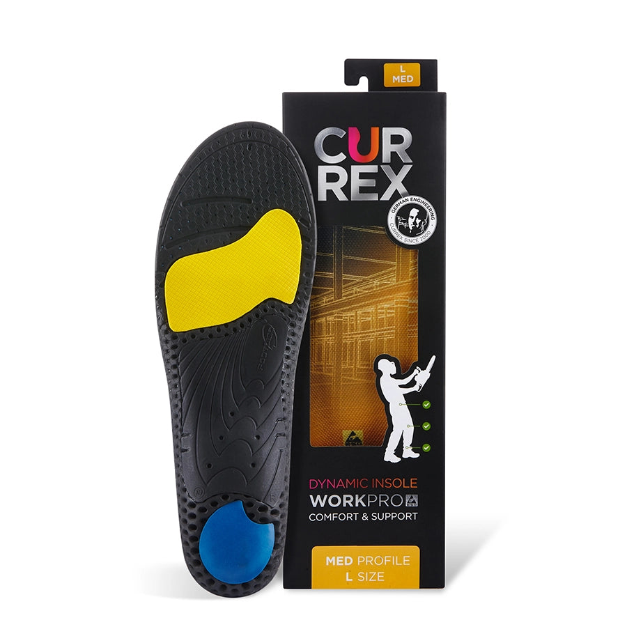 CURREX WorkPro Insoles Medium Arch Insoles with Packaging