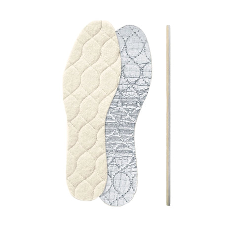 Pedag Solar Wool Insoles top, bottom, and profile