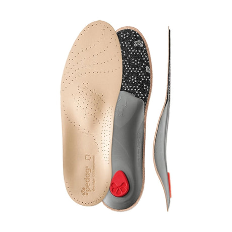 Pedag Viva High Arch Support Insoles top, bottom, and profile