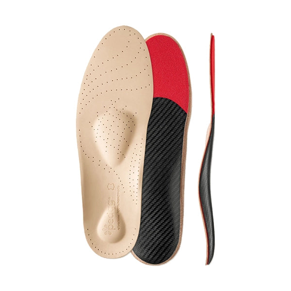 Pedag Viva Low Arch Support Insoles top, bottom, and profile