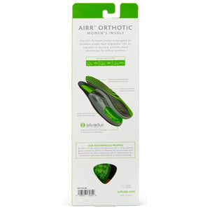 Sof Sole Airr Orthotic Performance Insoles packaging back