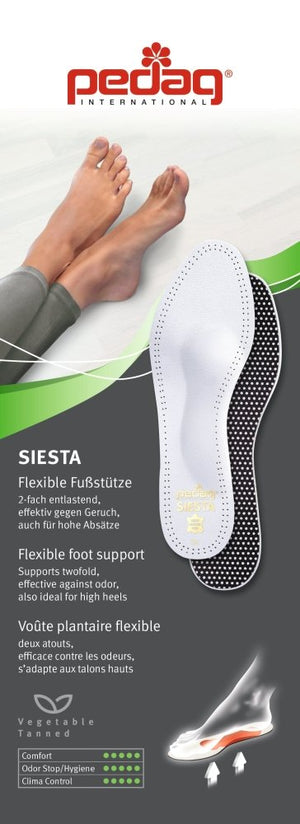 Pedag Siesta Leather Insoles - White - #35: Women's 5
