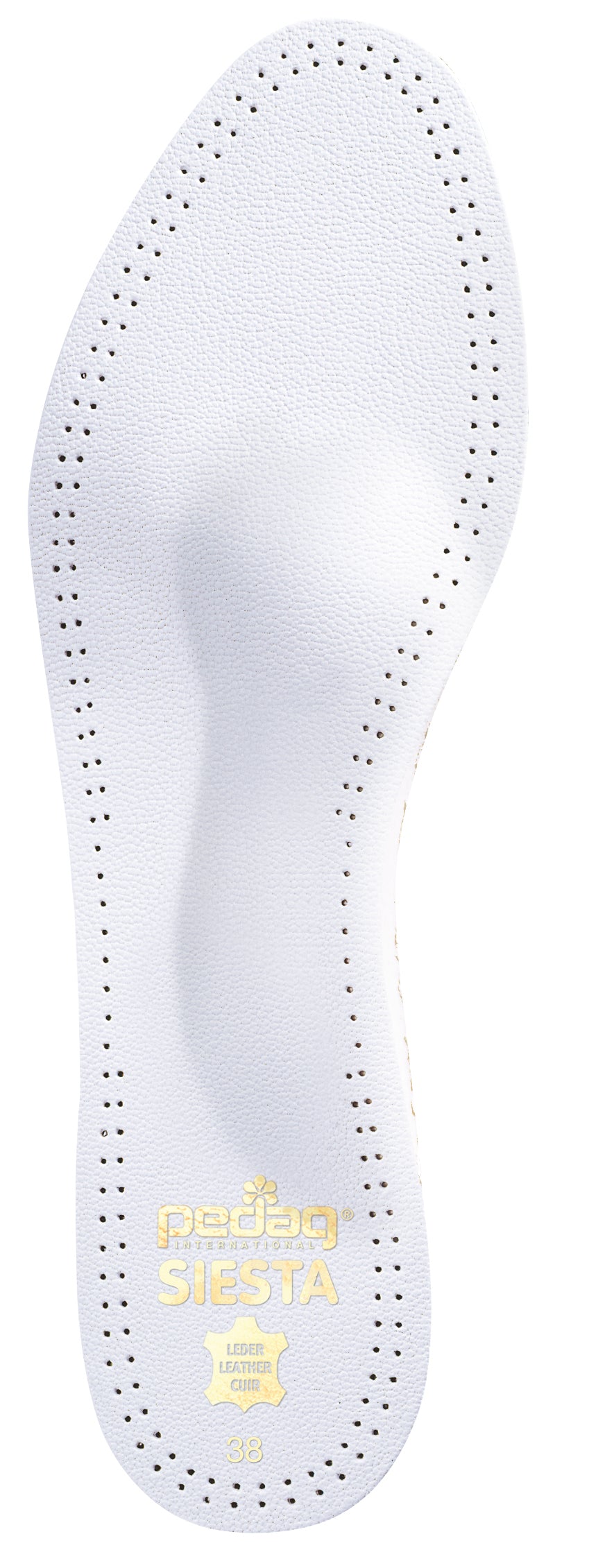 Pedag Siesta Leather Insoles - White - #35: Women's 5