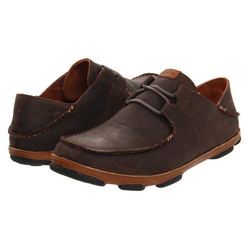 Olukai Shoes Men\'s 8 Ohana Lace Up Nubuck Brown  Leather Hand Sewn Shoe Olukai Shoes Men main image 2