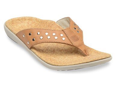 Spenco Crystal Yumi Sandals for Women Indian Brown